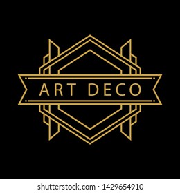 Vintage Art Deco Logo Illustration