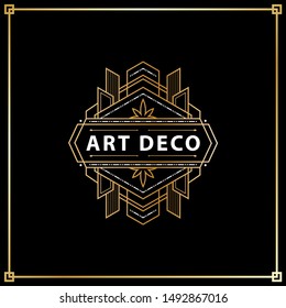 Vintage Art Deco Logo Illustration