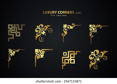 Vintage art deco luxury corner set