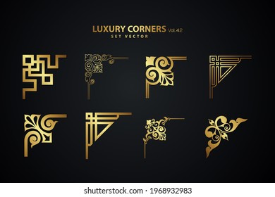 Vintage art deco luxury corner set