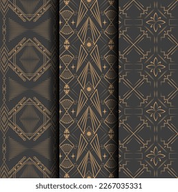 Vintage Art Deco Pattern Illustration