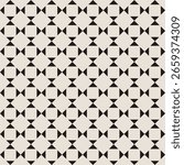 Vintage Art Deco Seamless Pattern. Geometric decorative with abstract elements. Retro background. Black and beige background
