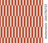 Vintage Art Deco Seamless Pattern. Geometric decorative with abstract elements. Retro background. Red and beige background. Luxury. Print paper, wallpaper