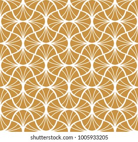 Vintage Art Deco Seamless Pattern. Geometric decorative texture. Vector floral background.