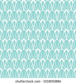 Vintage Art Deco Seamless Pattern. Geometric decorative texture. Vector floral background.