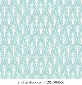 Vintage Art Deco Seamless Pattern. Geometric decorative texture. Vector floral background.