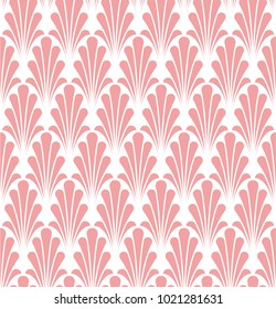 Vintage Art Deco Seamless Pattern. Geometric decorative texture. Vector floral background.