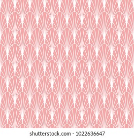 Vintage Art Deco Seamless Pattern. Geometric decorative texture. Vector floral background.