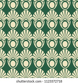 Vintage Art Deco Seamless Pattern. Geometric decorative texture