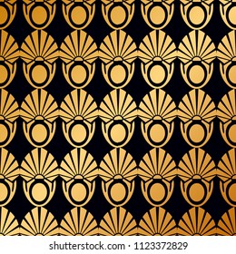 Vintage Art Deco Seamless Pattern. Geometric decorative texture