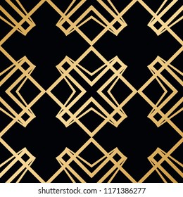 Vintage Art Deco Seamless Pattern. Geometric decorative texture