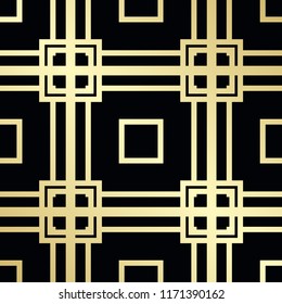 Vintage Art Deco Seamless Pattern. Geometric decorative texture