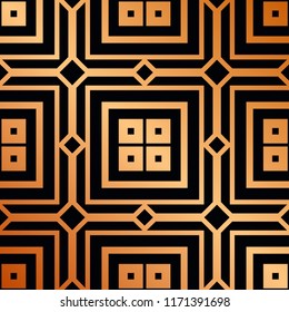Vintage Art Deco Seamless Pattern. Geometric decorative texture