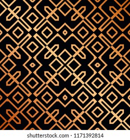 Vintage Art Deco Seamless Pattern. Geometric decorative texture