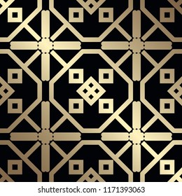 Vintage Art Deco Seamless Pattern. Geometric decorative texture