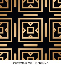 Vintage Art Deco Seamless Pattern. Geometric decorative texture