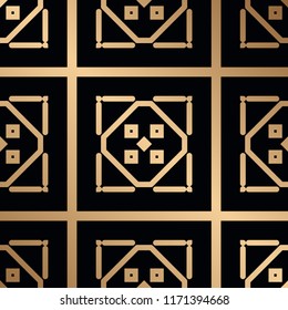 Vintage Art Deco Seamless Pattern. Geometric decorative texture