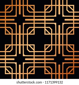 Vintage Art Deco Seamless Pattern. Geometric decorative texture