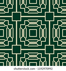 Vintage Art Deco Seamless Pattern. Geometric decorative texture