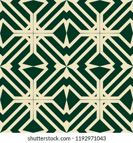 Vintage Art Deco Seamless Pattern. Geometric decorative texture