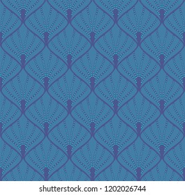 Vintage Art Deco Seamless Pattern. Geometric decorative texture. 