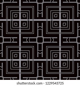 Vintage Art Deco Seamless Pattern. Geometric decorative texture