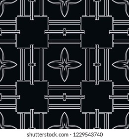 Vintage Art Deco Seamless Pattern. Geometric decorative texture
