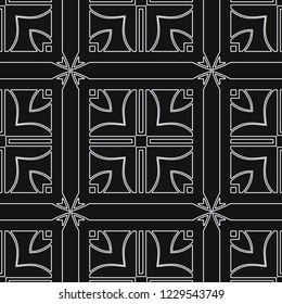 Vintage Art Deco Seamless Pattern. Geometric decorative texture