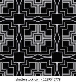 Vintage Art Deco Seamless Pattern. Geometric decorative texture