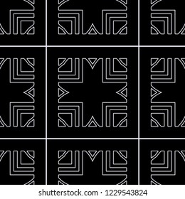 Vintage Art Deco Seamless Pattern. Geometric decorative texture