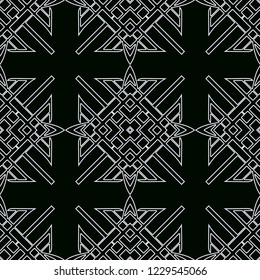 Vintage Art Deco Seamless Pattern. Geometric decorative texture
