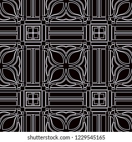 Vintage Art Deco Seamless Pattern. Geometric decorative texture