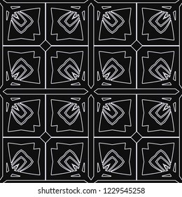 Vintage Art Deco Seamless Pattern. Geometric decorative texture