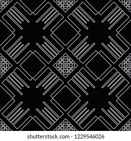 Vintage Art Deco Seamless Pattern. Geometric decorative texture