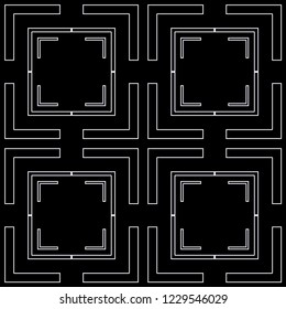 Vintage Art Deco Seamless Pattern. Geometric decorative texture