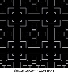 Vintage Art Deco Seamless Pattern. Geometric decorative texture