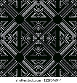 Vintage Art Deco Seamless Pattern. Geometric decorative texture