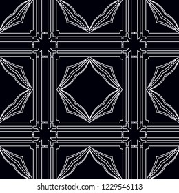 Vintage Art Deco Seamless Pattern. Geometric decorative texture