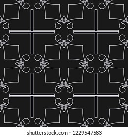 Vintage Art Deco Seamless Pattern. Geometric decorative texture