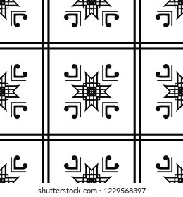 Vintage Art Deco Seamless Pattern. Geometric decorative texture.