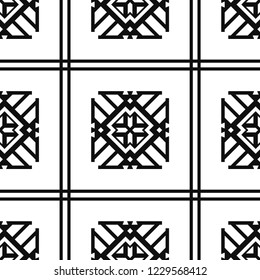 Vintage Art Deco Seamless Pattern. Geometric decorative texture.