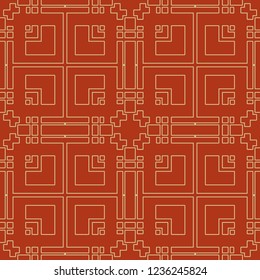 Vintage Art Deco Seamless Pattern. Geometric decorative texture.