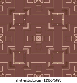 Vintage Art Deco Seamless Pattern. Geometric decorative texture.
