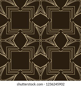 Vintage Art Deco Seamless Pattern. Geometric decorative texture.