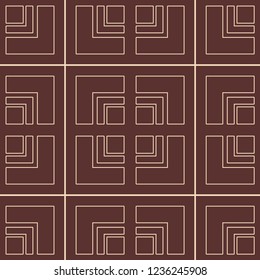 Vintage Art Deco Seamless Pattern. Geometric decorative texture.
