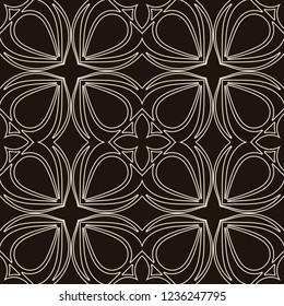 Vintage Art Deco Seamless Pattern. Geometric decorative texture.