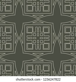 Vintage Art Deco Seamless Pattern. Geometric decorative texture.