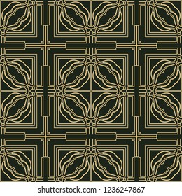 Vintage Art Deco Seamless Pattern. Geometric decorative texture.