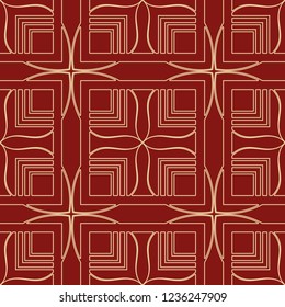 Vintage Art Deco Seamless Pattern. Geometric decorative texture.