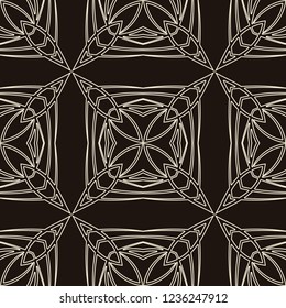 Vintage Art Deco Seamless Pattern. Geometric decorative texture.